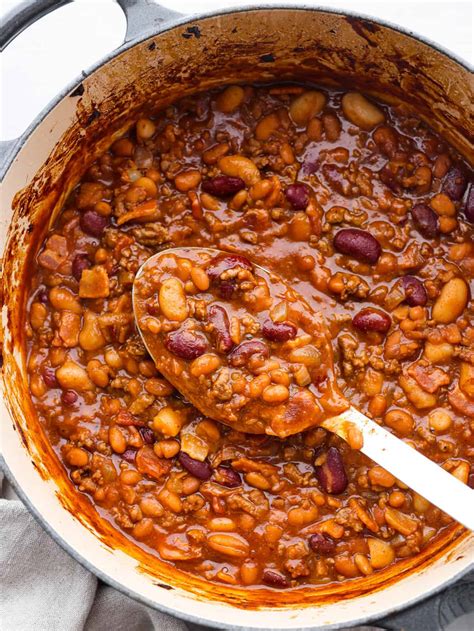 Cowboy Beans With Bacon and Ground Beef | The Recipe Critic