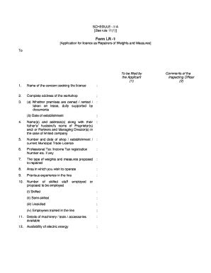 Fillable Online Form LR -1 - tnmetriclicenceescom Fax Email Print ...