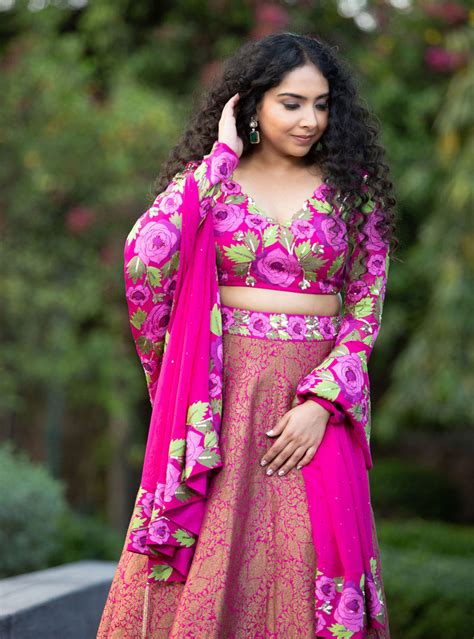 Rani Reverie Pink Lehenga | Buy Pink Lehenga Online in India – Luxuries ...