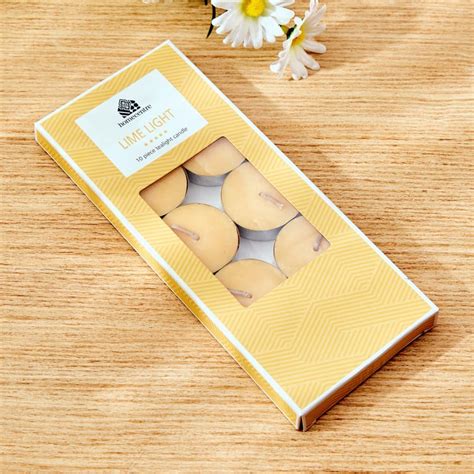 Buy Colour Refresh Set of 10 Citrus Scented T-Light Candles from Home ...