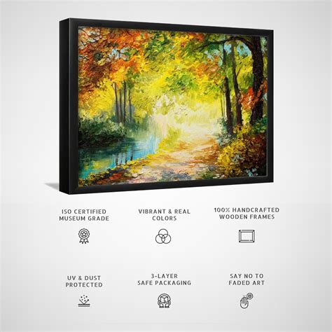 Buy Autumn Green Forest Big Canvas Paintings & Prints Online – Dessine Art