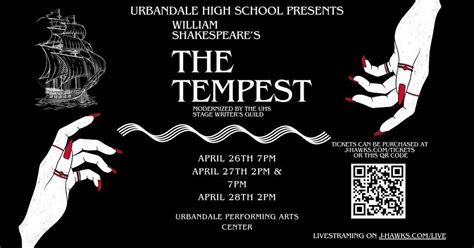 UHS Theatre Arts Presents - The Tempest by William Shakespeare ...