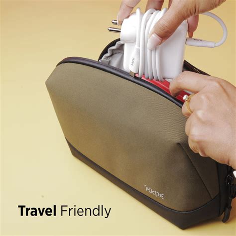 Tekne Gadget Organiser | Water-Resistant Tech Pouch with Multiple Comp ...