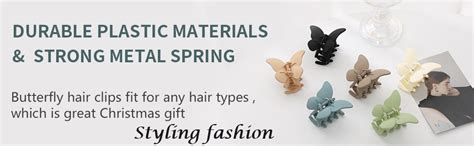 Styling fashion 1 Pcs Butterfly Hair Clips Cute Hair Clips For Women ...