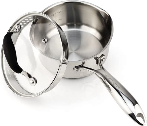 Amazon.com: David Burke Gourmet Pro Stature EZ Strain Cookware (2 qt sauce pan): Home & Kitchen