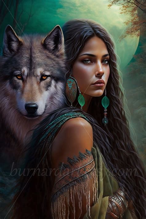 Native American Wolf Paintings