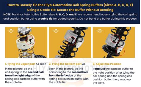 Hiya Automotive Car Coil Spring Buffer For All Cars Heavy Duty Material ...