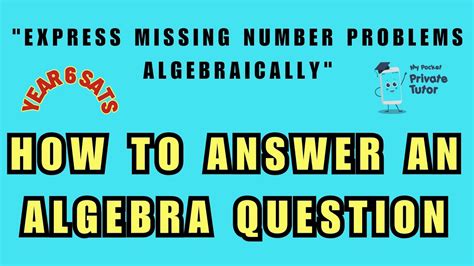 Express Missing Number Problems Algebraically 的图像结果