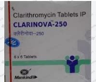 CLARINOVA 250MG TABLET 6'S, Price, Composition & Generic Alternatives ...