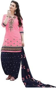 DENNY FAB Cotton Embroidered Salwar Suit Material Price in India - Buy ...