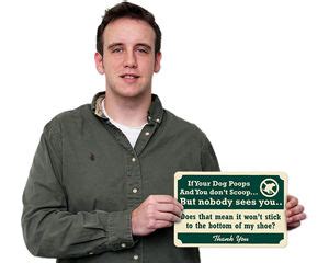 Humorous Dog Poop Signs - Funny Dog Poop Signs (from $5)