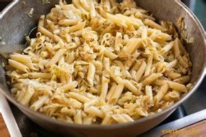 Macarrones con repollo - Recetas de Esbieta