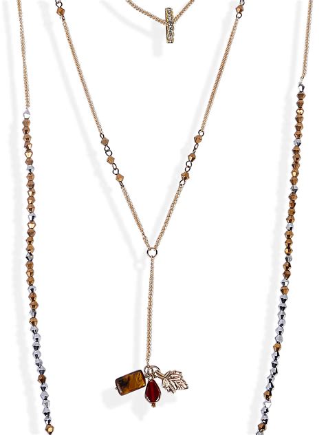Blueberry gold plated beaded chain necklace – Blueberry Accessories