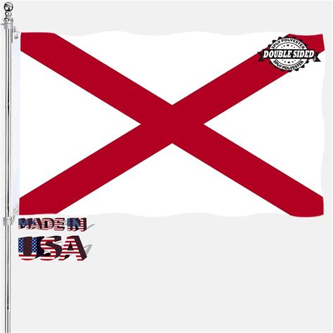 Amazon.com : Alabama State Flag 3x5 Double Sided Alabama AL Flags ...