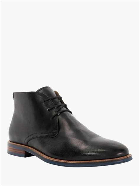 Dune London Millers Wide Fit Leather Chukka Boots