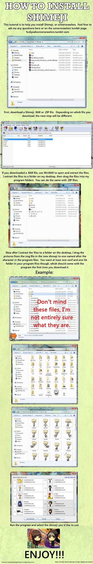 Shimeji Tutorial 的图像结果