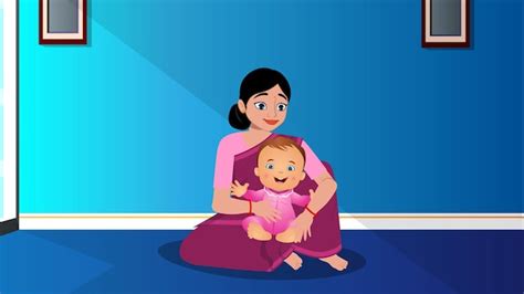 Indian mom and baby | Premium Vector