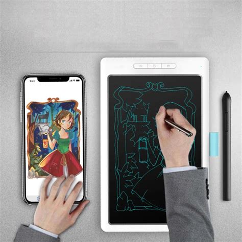 Digital Drawing Graphics Pen Tablet with LCD Screen support Computer a ...
