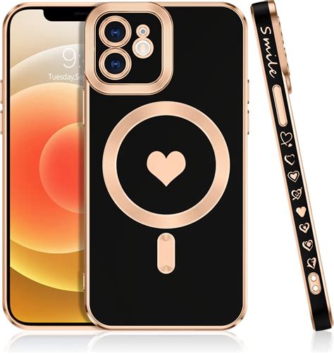 Amazon.com: BENTOBEN for iPhone 12 Phone Case with MagSafe, Cute Heart ...