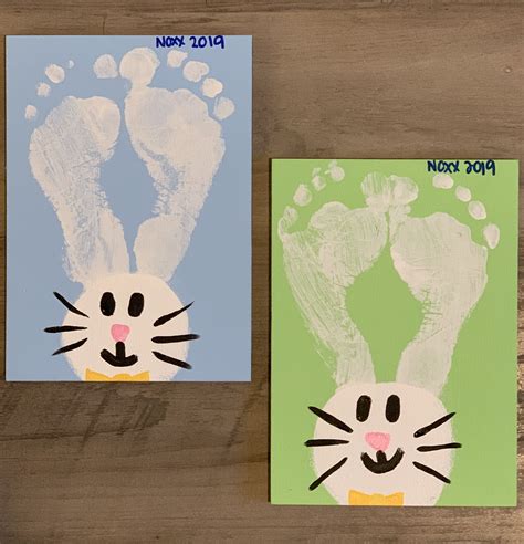 Easter Bunny Footprints Diy at Donald Wicker blog