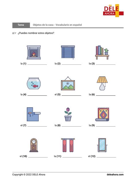 Objetos de la casa - Vocabulario en español | Vocabulario