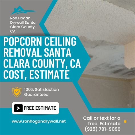 Popcorn Ceiling Removal Santa Clara County, CA - Cost, Estimate Santa ...