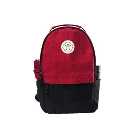 Amur Backpack - Cherry Red & Charcoal Black | Clan Earth 8566523789524