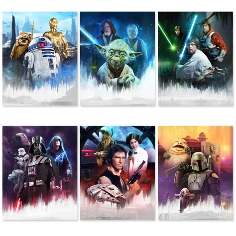 All Star Wars Characters Poster