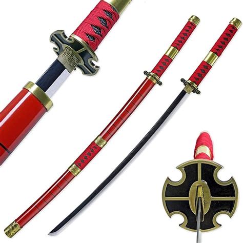 Pirate Hunter Red Katana – Carbon Steel Sword Replica– SAI KRISHNA STORES