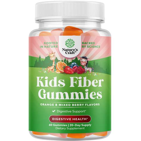 Fiber Gummies For Kids - Natural Digestive Health Supplement – Nature's ...