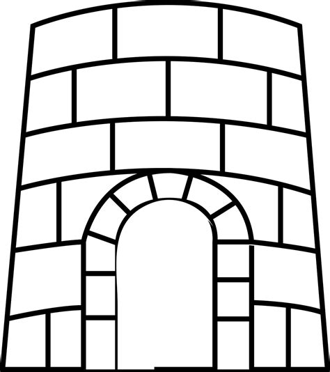 Medieval Castle Windows Clipart