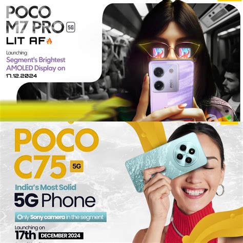 POCO teases launch of M7 Pro and C75 with segment’s leading display and ...