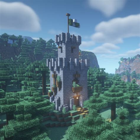 Watchtower Castle Build Minecraft 的图像结果