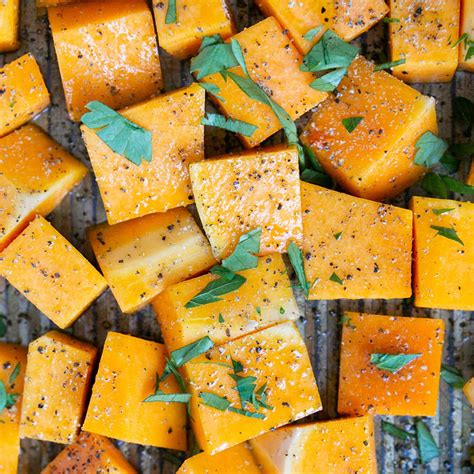 Roasted Butternut Squash Cubes
