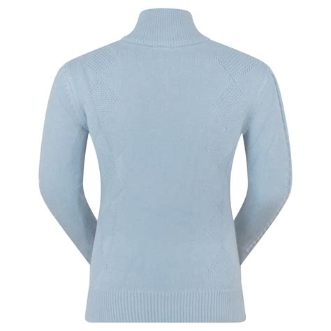 Pure Golf Sorrell Cable Knit Lined Ladies Golf Jumper - Gaudet Luce ...