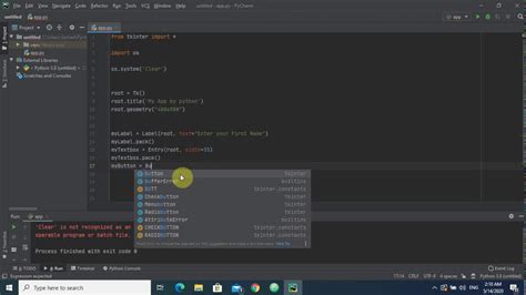 Python Programming GUI App part 1 - YouTube