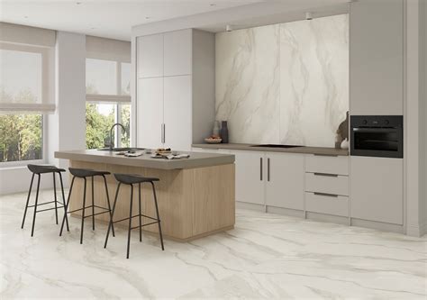 Sample - Andover White Porcelain Slab | Floor and Decor