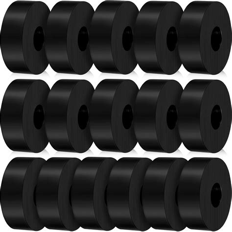 Vibration Isolation Washer Rubber Isolation Pads 1.5 in OD 0.5 in ID 0. ...