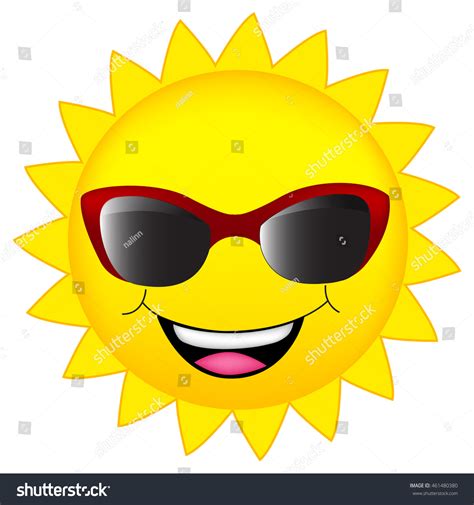 Happy Sun With Sunglasses