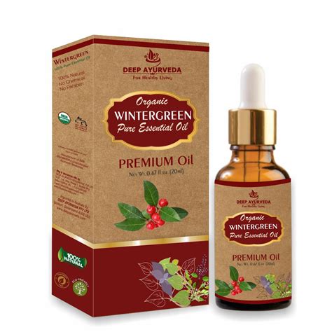 Deep Ayurveda Organic Wintergreen Pure Essential Oil – Sushain