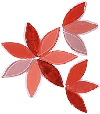 Sai Mosaic Art Pre-Cut Glass Mosaics, Red, 200 gms : Amazon.in: Home ...
