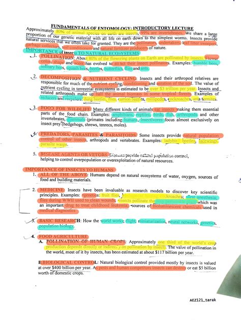 Entomology - Hii - UNDAMENTALS OF ENTOMOLOGY: INTRODUCTORY LECTURE ...