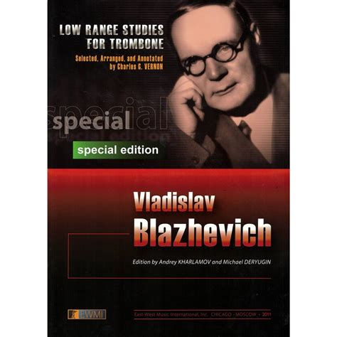 Low Range Studies for Trombone by Blazhevich ed. Vernon – Houghton Horns