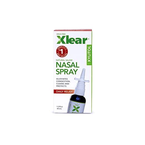 Buy Xlear Nasal Spray with Xylitol, All-Natural Saline Nasal Spray for ...