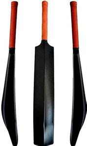 UTE SPORTS Heavy duty Black and Rad PVC Cricket Bat Full size PVC ...