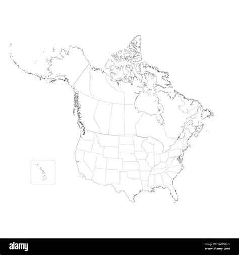 Blank Canada Physical Map