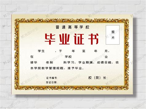 简洁花边普通高校毕业证书设计图片下载_ai格式素材_熊猫办公