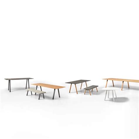 BIM objects - Free download! PL500XX - Rectangular tabletops + aluminum ...