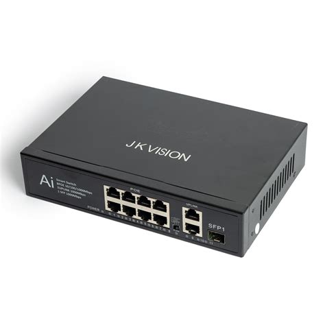 JK VISION 8 Channel GIGA POE for CCTV Camera GIGA POE with 8 Port ...
