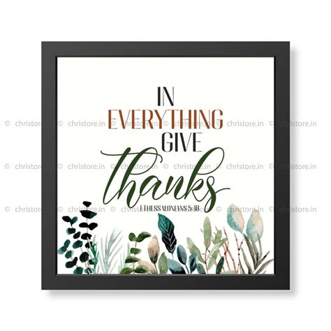 In Everything Give Thanks - 1 Thessalonians 5:18 Wall Décor – Christore